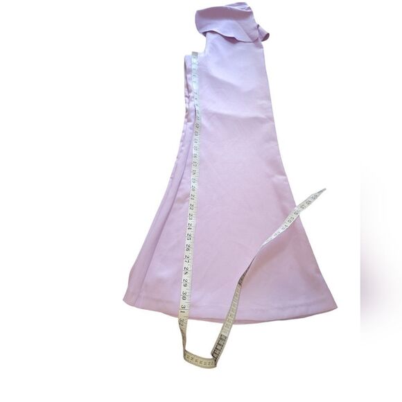 NWT ASOS LUXE Wide Flare Leg Tailored Pants Frill Overlay Lilac Purple 4 - Picture 8 of 14